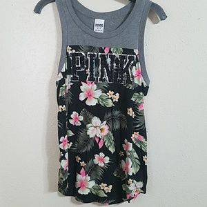 VS PINK tropical bling tank XS